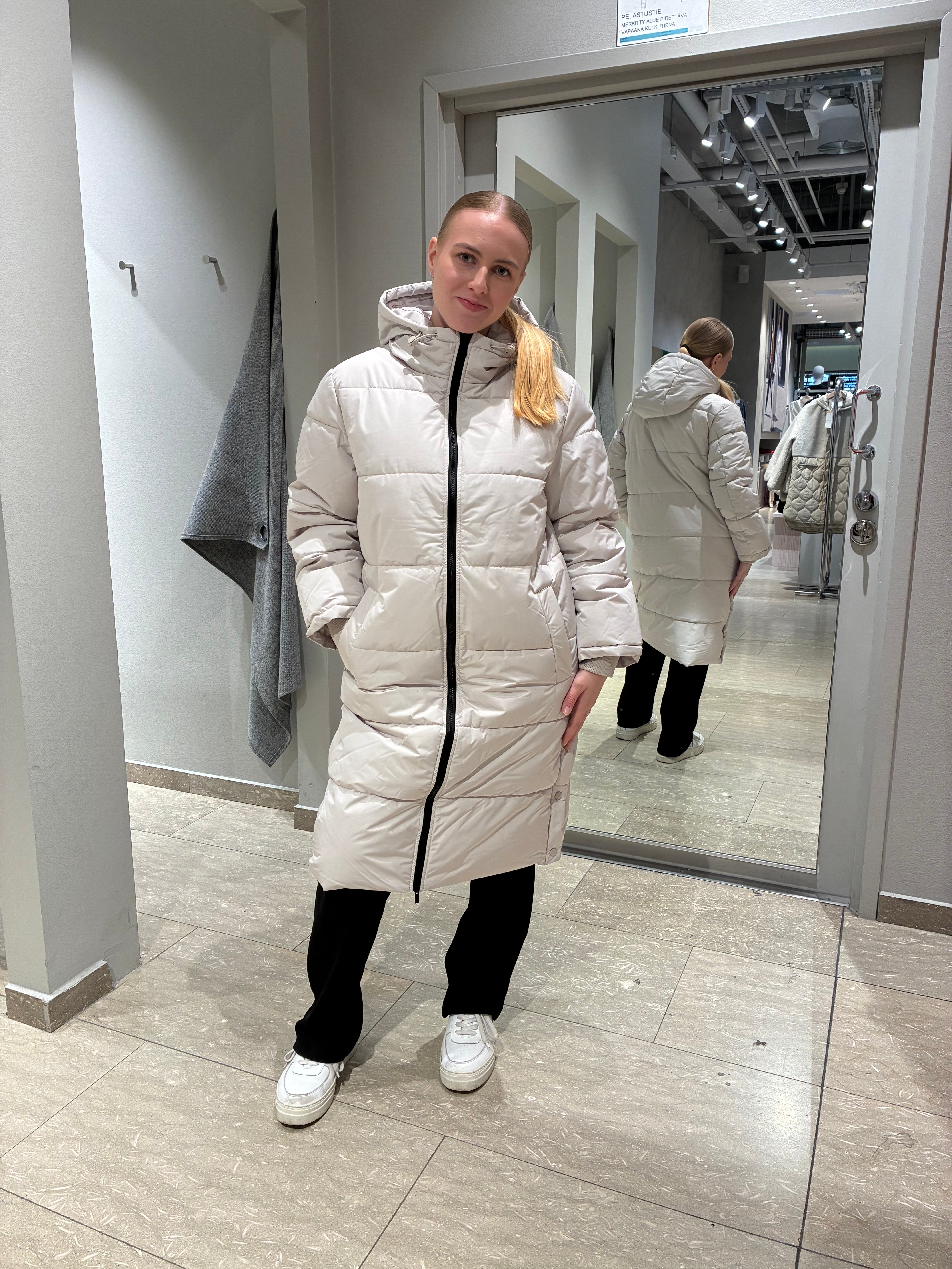 VIBETH Quilted Jacket - Cloud Dancer